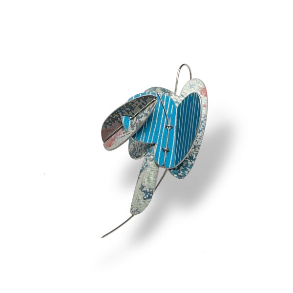 折葉系列耳勾/胸針 Folded Leaves Earring / Brooch 