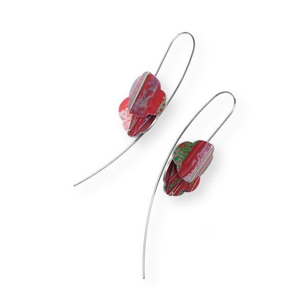 折葉系列耳勾 Folded Leaves Earring Hooks 