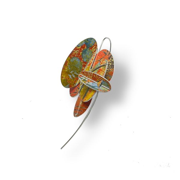 折葉系列耳勾/胸針 Folded Leaves Earring / Brooch 