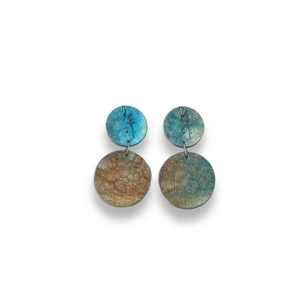 折葉系列耳針 Folded Leaves Earrings 