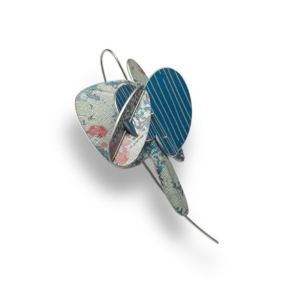 折葉系列耳勾/胸針 Folded Leaves Earring / Brooch 