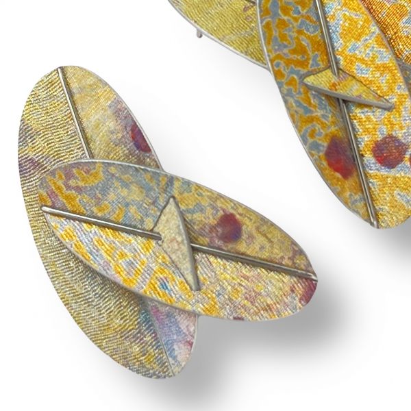 折葉系列耳針 Folded Leaves Earrings 