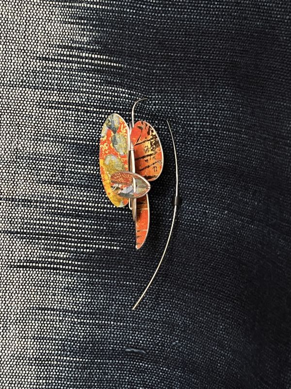 折葉系列耳勾/胸針 Folded Leaves Earring / Brooch 