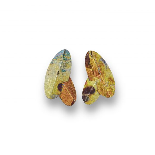 折葉系列耳針 Folded Leaves Earrings 