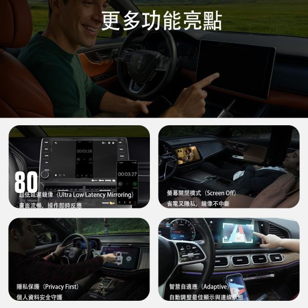 OTTOCAST Mirror Touch 無線 CarPlay 鏡像轉接器｜有線 CarPlay 升級無線・手機投屏・雙向觸控操作 OTTOCAST Mirror Touch, Mirror Touch, 無線CarPlay轉接器, CarPlay鏡像轉接器, 手機投屏車機, 雙向觸控鏡像, 有線CarPlay升級無線, iPhone車機鏡像, Android手機鏡像, 27W車用充電, Jeff Select, 姊夫嚴選科技好物