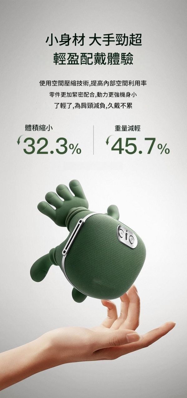 里歐街機 大師手肩頸按摩儀 頸椎按摩器 斜方肌脖子頸部按摩儀 仿真手部按摩 