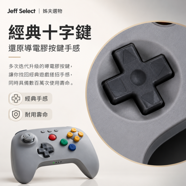 8BitDo 八位堂 64 2.4G 無線手把 復古N64 風格 霍爾搖桿 震動連發 支援 Analogue 3D N64 PC 8BitDo 64 2.4G 無線手柄, 八位堂 N64 手柄, 8BitDo N64 手把, N64 無線手把, Analogue 3D 手把, 復古遊戲手把, 2.4G 無線手把, 霍爾搖桿手把, 震動連發手把, PC 有線手把, 64 手把, 復古控制器, 八位堂無線手柄, Jeff Select, 姊夫嚴選科技好物