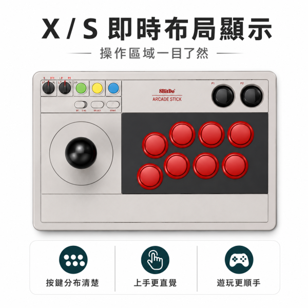 八位堂 8BitDo 街機搖桿 V3大搖 最新款紫色與灰色三和版 街霸6 Switch2 格鬥97 Steam 鐵拳8 餓狼傳說 真人快打1 PC電腦遊戲機 8BitDo 街機搖桿V3, 八位堂街機搖桿V3, 8BitDo V3, 街機搖桿, 格鬥搖桿, 三模街機搖桿, 2.4G 街機搖桿, 藍牙街機搖桿, 有線街機搖桿, 三和版街機搖桿, Sanwa 街機搖桿, 灰色標準版, 紫色標準版, PC 街機搖桿, Steam 街機搖桿, Switch 街機搖桿, Raspberry Pi 街機搖桿, Jeff Select, 姊夫嚴選科技好物