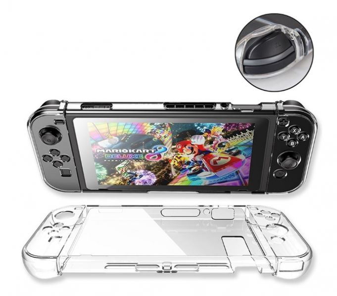 里歐電玩 SWITCH 透明水晶殼 主機保護殼 手把保護 PC 透明外觀 質感超優 任天堂NS熱門周邊 