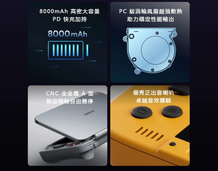 里歐街機 AYANEO PocketDS 雙屏掌機 7吋+5吋螢幕 165Hz超高刷 8+128記憶體 模擬器掌機 街機遊戲 模擬器遊戲 復古遊戲 