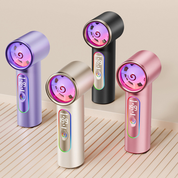 里歐街機 口袋風扇-V款 199檔風速 數位顯示 Type-c充電 方便攜帶 戶外神器 夏天必備 