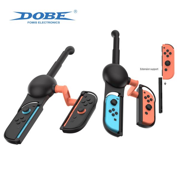 里歐街機 DOBE Switch2左右小手柄通用釣魚竿遊戲握把 switch/OLED通用 