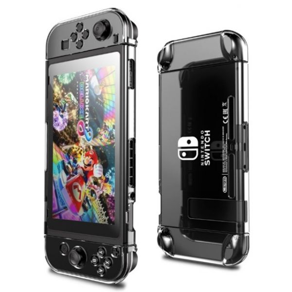 里歐電玩 SWITCH 透明水晶殼 主機保護殼 手把保護 PC 透明外觀 質感超優 任天堂NS熱門周邊 