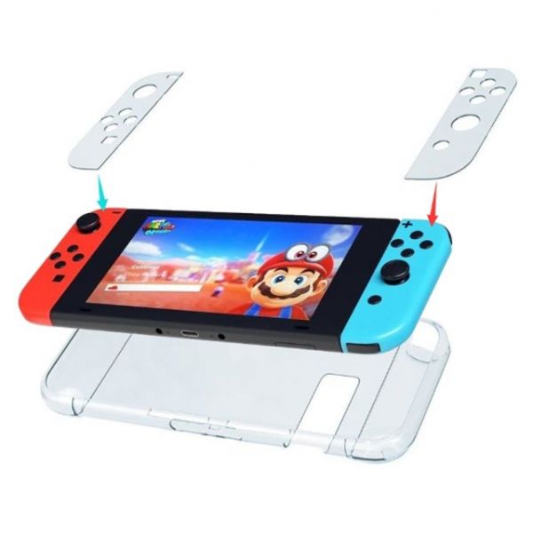 里歐電玩 SWITCH 透明水晶殼 主機保護殼 手把保護 PC 透明外觀 質感超優 任天堂NS熱門周邊 