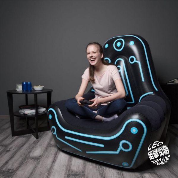 里歐街機 充氣沙發椅 電競電玩都適用 臥室發沙懶人沙發  椅子 躺著玩 坐著玩 宅在家好夥伴 造型創意充氣沙發 