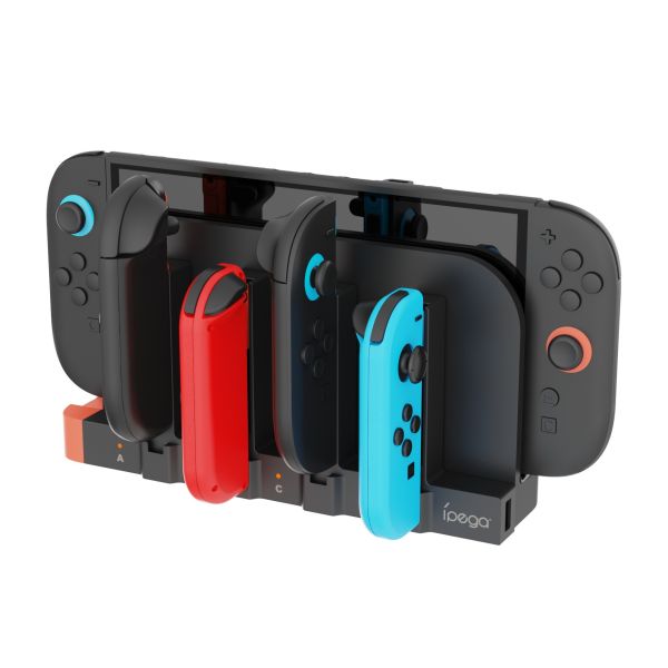 里歐街機 Switch2手把主機座充 八充超多孔 充電底座 Switch適用 