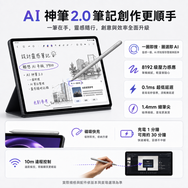 聯想拯救者 Y900 新款13吋AI平板電腦電競遊戲 4K 高刷驍龍8至尊版 下單送皮套+鋼化膜 聯想拯救者 Y900 AI 平板, Lenovo Legion Y900 AI 平板, 拯救者 Y900, Snapdragon 8 Elite 平板, 13吋平板, 4K 平板, 144Hz 平板, 12700mAh 平板, 68W 快充平板, AI 平板, 手寫筆平板, 鍵盤平板, 娛樂平板, 遊戲平板, 工作平板, 學習平板, Dolby Vision 平板, Dolby Atmos 平板,