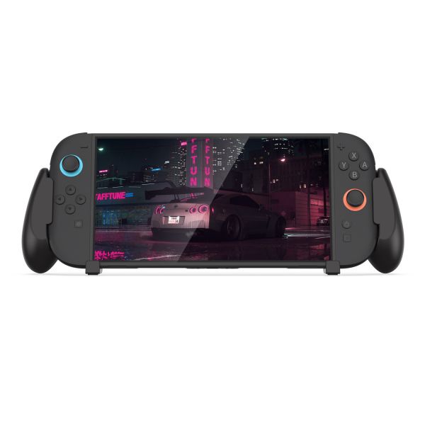 里歐街機 DOBE Switch2主機背部防滑握把 Switch2一體式握把帶卡帶收納 