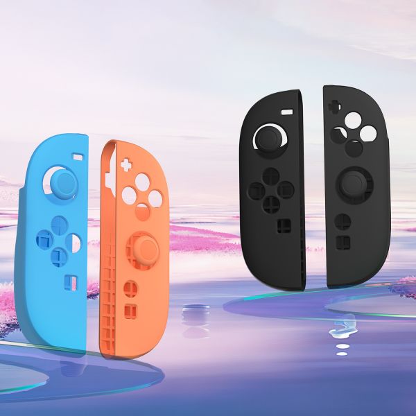 里歐街機 Switch2 joycon左右手柄矽膠保護套+搖桿帽防滑防摔矽膠套 
