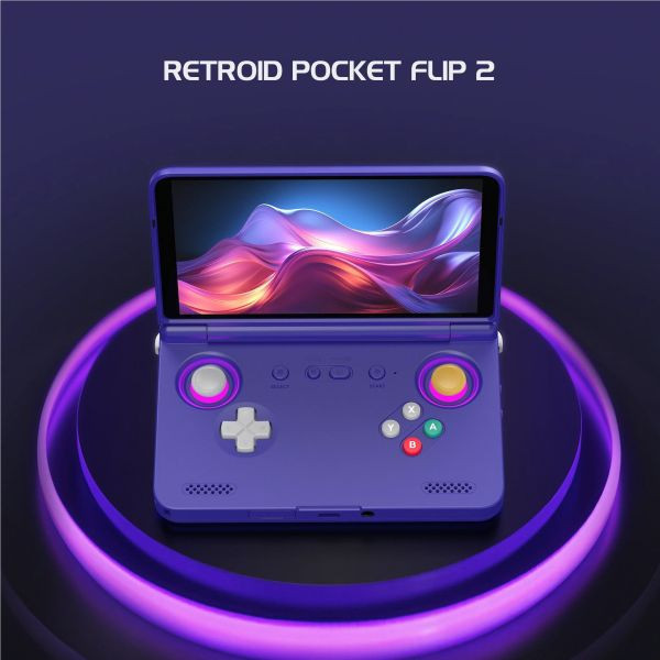Retroid Pocket Flip 2  高通驍龍865 AMOLED 觸控式螢幕 主動散熱 智能風扇 直上PS2 3DS WIIU 
