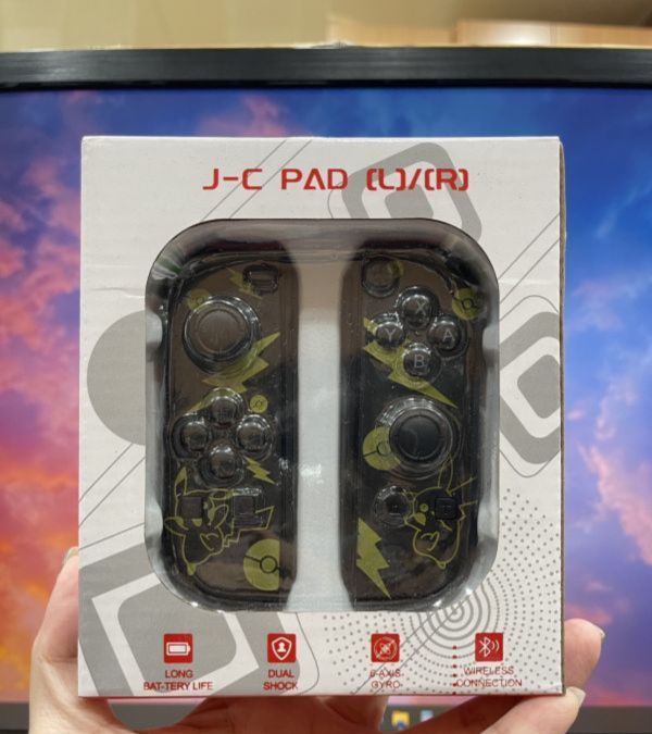 里歐街機 Switch JoyCon 副廠搖桿Switch 皮卡丘  出清 