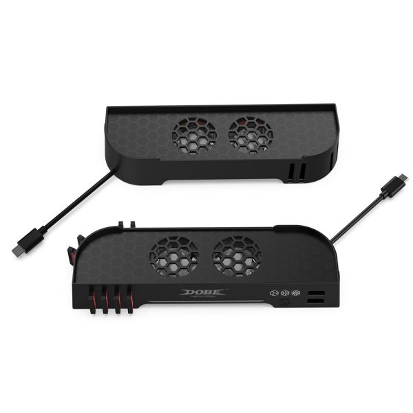里歐街機  Switch2主機底座散熱風扇 NS2散熱器 可收納遊戲卡帶 RGB燈 