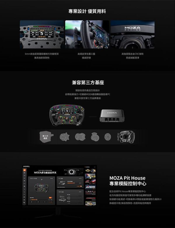 里歐街機 年底促銷 MOZA RACING FSR2 方程式方向盤 RS068 