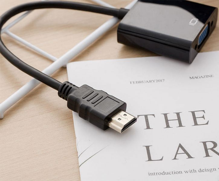 HDMI轉VGA連接線 hdmi to vga hdmi带音頻 供電轉接線 高清線1080P 樹莓派 魔視寶盒 轉電腦 