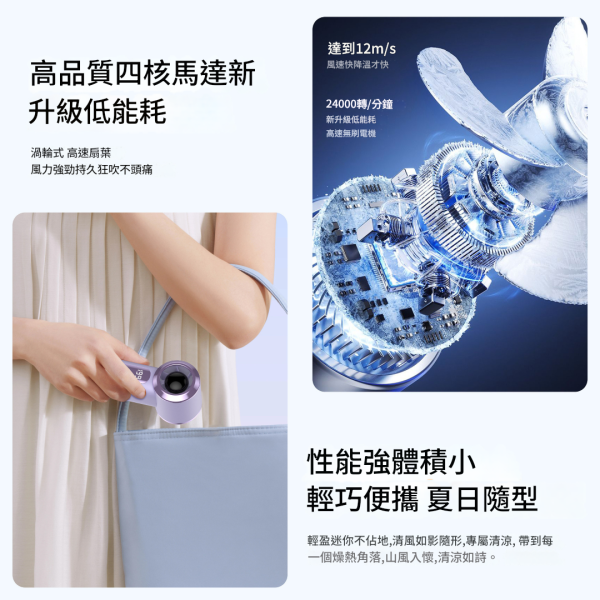 里歐街機 口袋風扇-T款 199檔風速 數位顯示 Type-c充電 方便攜帶 戶外神器 夏天必備 