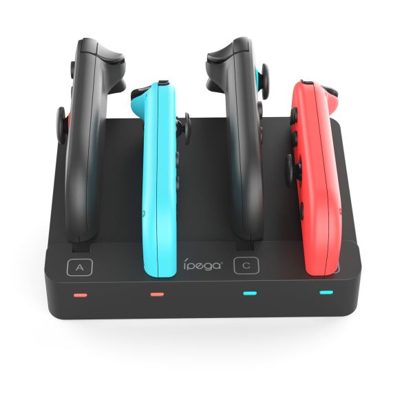 里歐街機 Switch2代左右手柄座充 Switch/OLED手柄通用座充充電器 