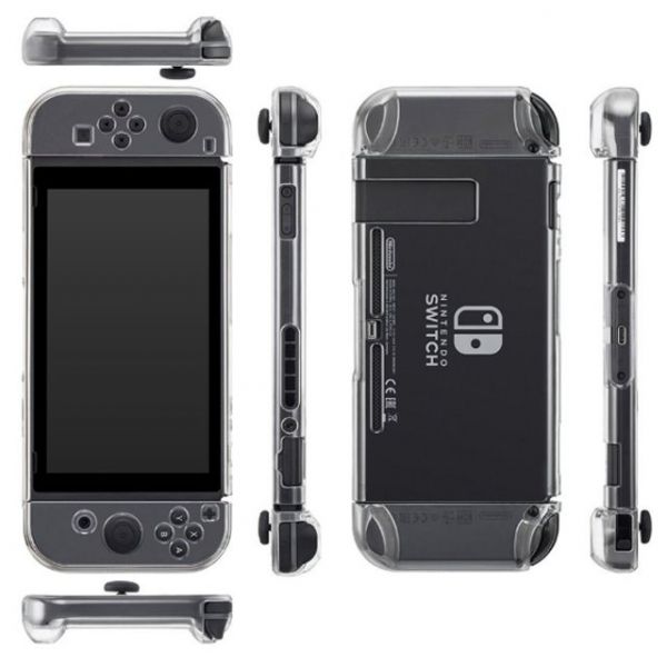里歐電玩 SWITCH 透明水晶殼 主機保護殼 手把保護 PC 透明外觀 質感超優 任天堂NS熱門周邊 