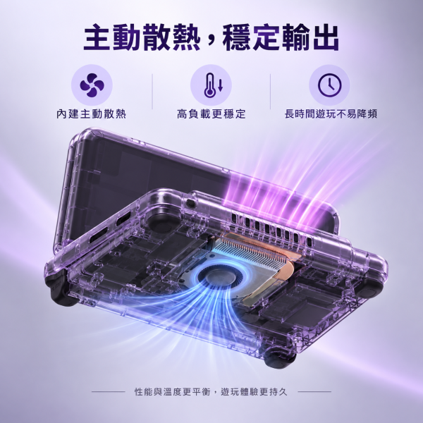 Retroid Pocket Duo 雙 OLED 雙螢幕 Android 掌機Q-7790・120Hz・Android 16・6000mAh・主動散熱 Retroid Pocket Duo 是雙 OLED 雙螢幕 Android 掌機,搭載 Qualcomm Dragonwing Q-7790 處理器、8GB＋128GB、Android 16、5.5 吋 1080p 120Hz 主螢幕、4.5 吋 960p 120Hz 副螢幕、主動散熱、6000mAh 電池、Wi-Fi 6E＋Bluetooth 5.4、Hall 搖桿與類比 L2/R2。適合重視
