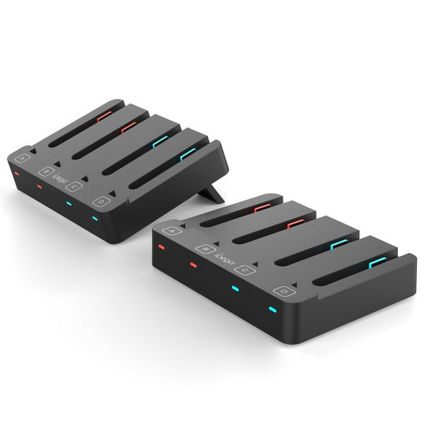 里歐街機 Switch2代左右手柄座充 Switch/OLED手柄通用座充充電器 