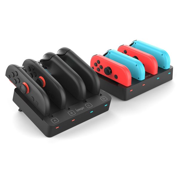 里歐街機 Switch2代左右手柄座充 Switch/OLED手柄通用座充充電器 