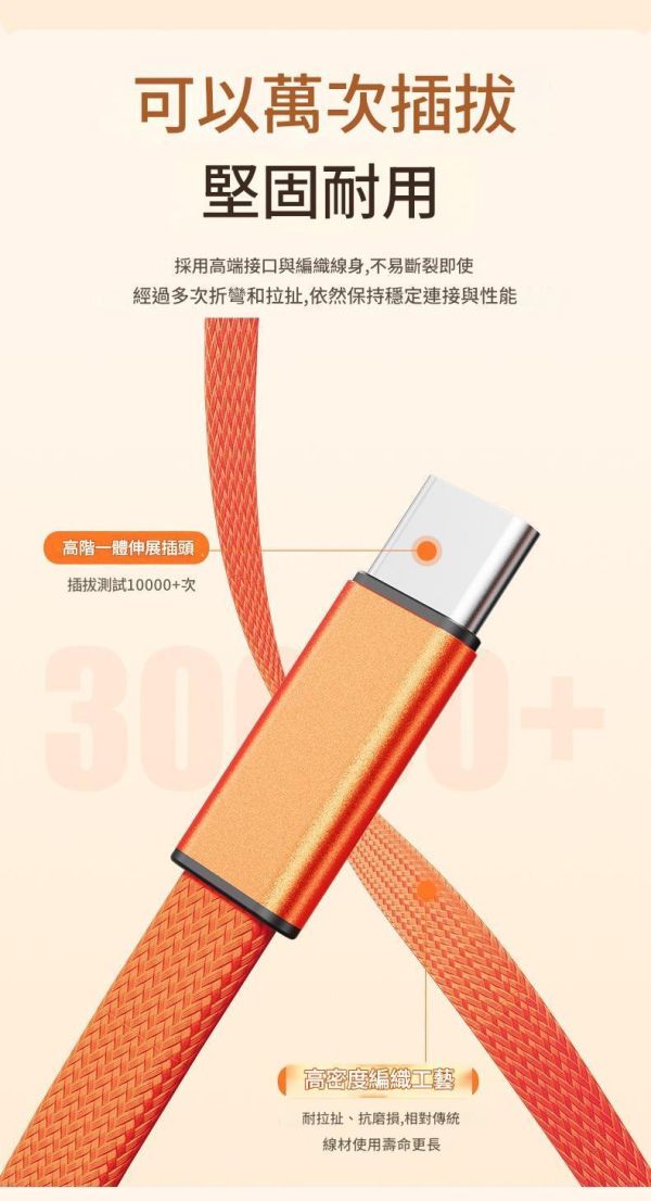 里歐街機 240W磁吸扁線 雙typec PD 伸縮數據線 適用蘋果17Pro 華為快充充電線 1m 