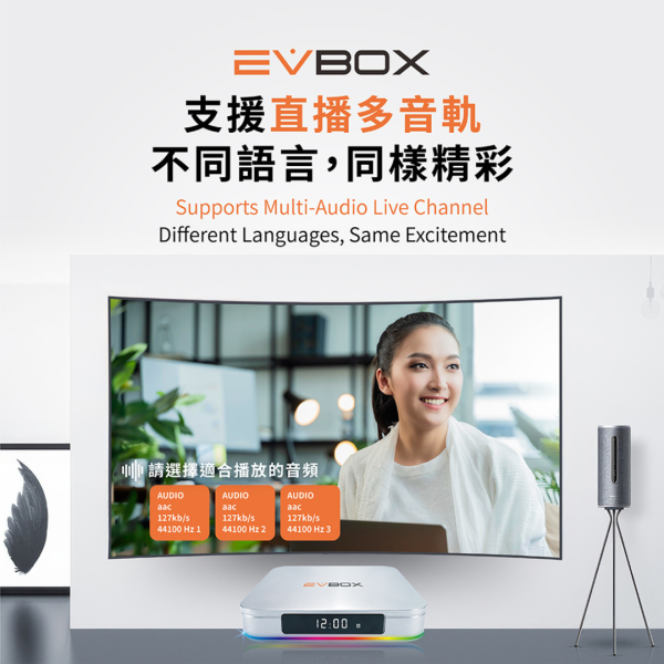 里歐街機 EVBOX易播12MAX 4+64G 語音聲控電視盒 Android TV 8K旗艦機皇 多媒體 數位網路 機頂盒 安卓機上盒 