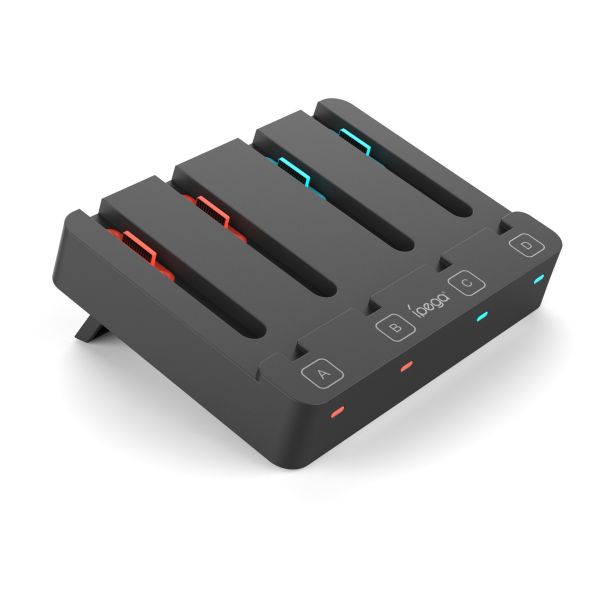 里歐街機 Switch2代左右手柄座充 Switch/OLED手柄通用座充充電器 