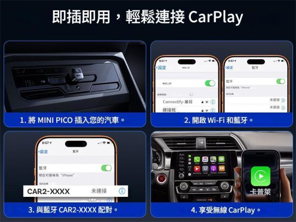 Ottocast Mini Pico 無線 CarPlay／Android Auto 轉接器｜有線升級無線・雙手機切換・小巧隨插即用 Ottocast Mini Pico, Mini Pico, CA525, 無線CarPlay轉接器, 無線Android Auto轉接器, CarPlay轉無線, Android Auto轉無線, 有線CarPlay升級無線, 有線Android Auto升級無線, 車用無線轉接器, 雙手機切換, FOTA更新, CCAJ26LP0320T2, Jeff Select, 姊夫嚴選科技好物