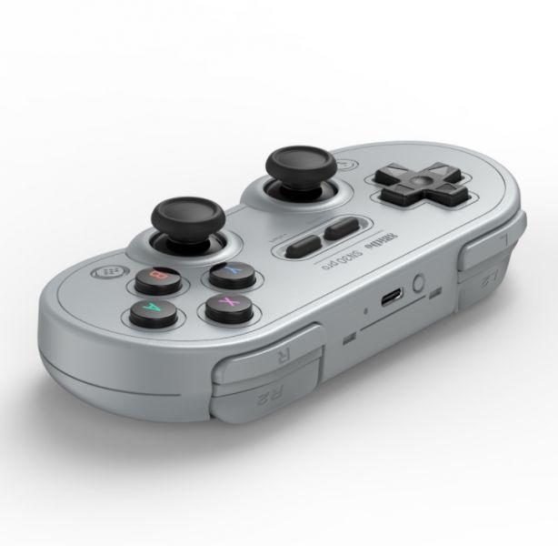 里歐街機 8bitdo 八位堂 SN30pro 灰色版 無線藍芽手把 