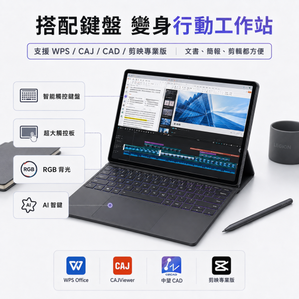 聯想拯救者 Y900 新款13吋AI平板電腦電競遊戲 4K 高刷驍龍8至尊版 下單送皮套+鋼化膜 聯想拯救者 Y900 AI 平板, Lenovo Legion Y900 AI 平板, 拯救者 Y900, Snapdragon 8 Elite 平板, 13吋平板, 4K 平板, 144Hz 平板, 12700mAh 平板, 68W 快充平板, AI 平板, 手寫筆平板, 鍵盤平板, 娛樂平板, 遊戲平板, 工作平板, 學習平板, Dolby Vision 平板, Dolby Atmos 平板,