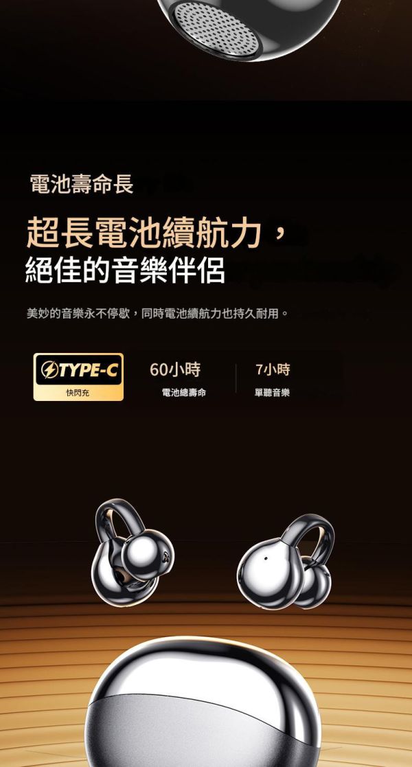 里歐街機 M110藍牙智能耳機 360°ACS全景音效 超長續航 高保真智能降噪 雙重防漏音 開放式風格 360度環繞音效 高續航 