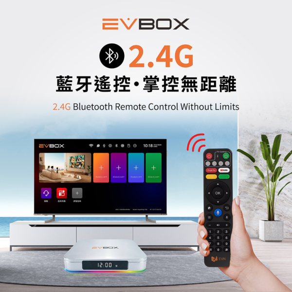 里歐街機 EVBOX易播12MAX 4+64G 語音聲控電視盒 Android TV 8K旗艦機皇 多媒體 數位網路 機頂盒 安卓機上盒 