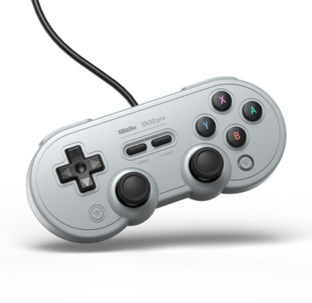 里歐街機 8bitdo 八位堂 SN30 Pro有線手把 灰色版 帶震動 