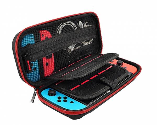 里歐電玩 SWITCH 最新版 防刮保護收納包 主機專用收納包 黑色 素面 主機防塵包 主機收納包 完美保護 