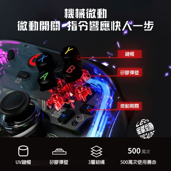 (停產勿上架)里歐街機 GameSir 蓋世小雞 T4-K 有線遊戲手把 支援安卓/PC/SWITCH/STEAM 