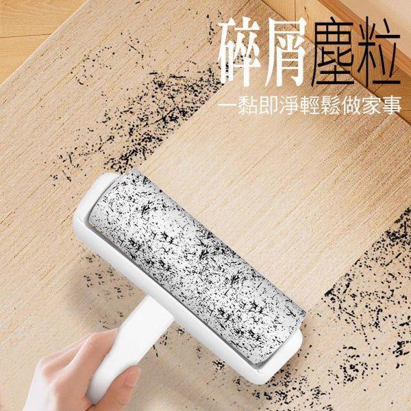 家簡塵除 居家滾筒黏塵超值組合款(滾筒黏塵把*2+補充包*5) 旋轉拖把,地板清潔工具,掃除用具,日用品,浴室用品,浴室清潔,刮刀,抹布,黏塵