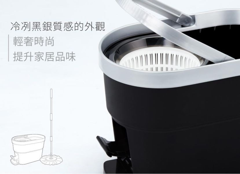 好神拖 智能3效旋轉拖組 （1拖1桶2布） 旋轉拖把,地板清潔工具,掃除用具,日用品,拖把用具,掃把,拖把