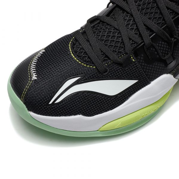 LI-NING 李寧 空襲VIII8 V2 男子反光減震回彈中筒籃球鞋 黑色(ABPS001-3) 