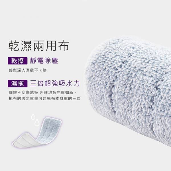 【好神拖】美型免手洗平板拖 （共1拖3布） 海綿拖,地板清潔工具,掃除用具,日用品,拖把用具,掃把,拖把