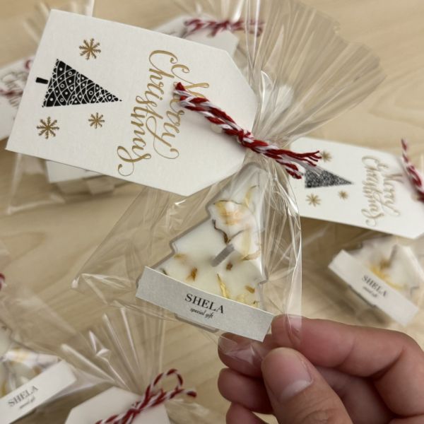 聖誕迷你小茶蠟(5個) 聖誕樹 香氛蠟燭 聖誕禮 小茶蠟,香氛禮,蠟燭,伴娘禮,結婚禮,婚禮小物,迎賓禮,活動禮品